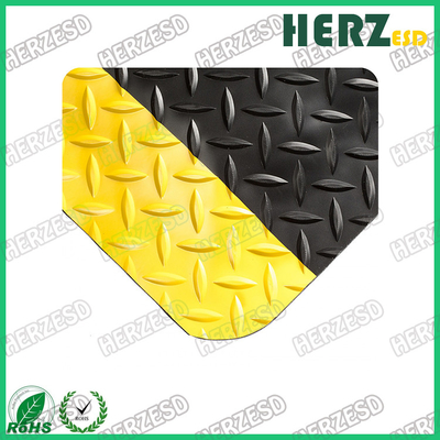 Żółta i czarna guma ESD z PVC / pianą EPDM / materiałem gumowym